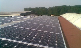 Impianto fotovoltaico realizzato su tetto a volta